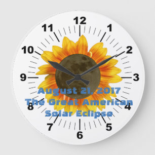 2017 Solar Eclipse, Sunflower Edition Grote Klok