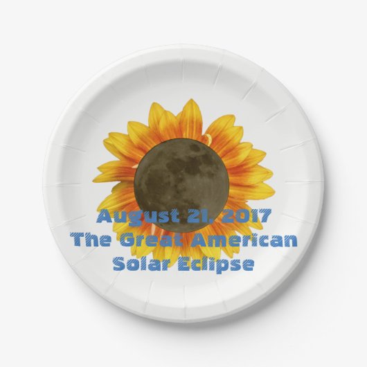 2017 Solar Eclipse, Sunflower Edition Papieren Bordje (Voorkant)