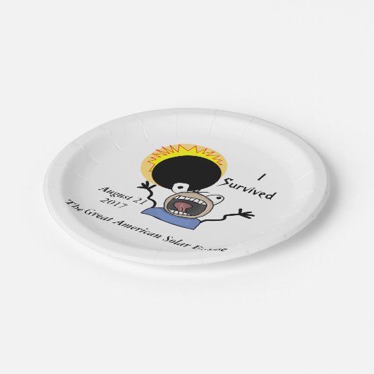 2017 Solar Eclipse Survival Edition Papieren Bordje (Gekanteld)