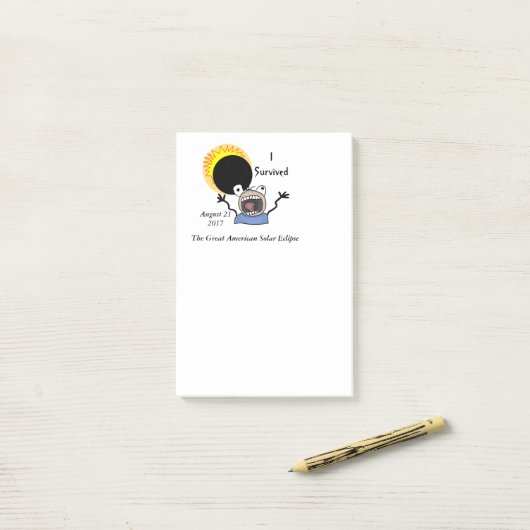 2017 Solar Eclipse Survival Edition Post-it® Notes (Op bureau)