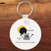 2017 Solar Eclipse Survival Edition Sleutelhanger (Voorkant)