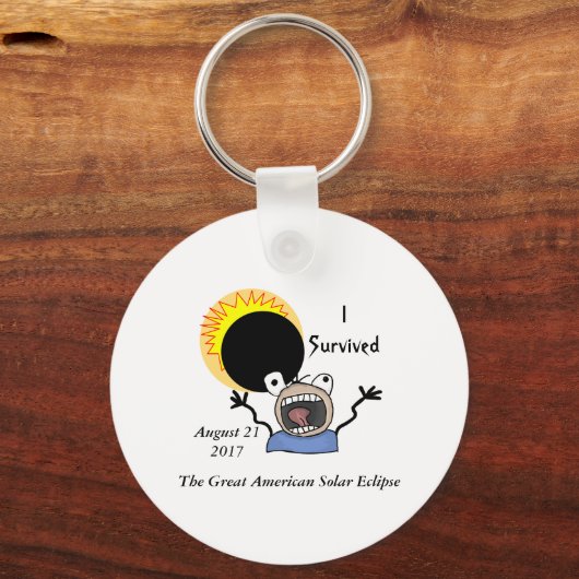 2017 Solar Eclipse Survival Edition Sleutelhanger (Voorkant)
