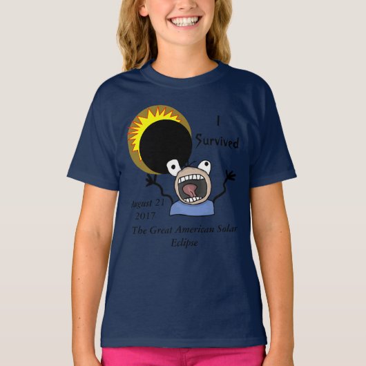 2017 Solar Eclipse Survival Edition T-shirt (Voorkant)