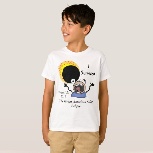 2017 Solar Eclipse Survival Edition T-shirt (Voorkant volledig)