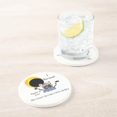 2017 Solar Eclipse Survival Edition Zandsteen Onderzetter (Zijkant)