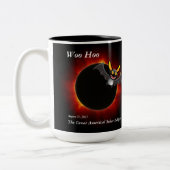 2017 Solar Eclipse, Vampire Edition Tweekleurige Koffiemok (Links)