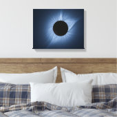 2017 Solar Eclipse - Zonnekroon Canvas Afdruk (Insitu (Slaapkamer))