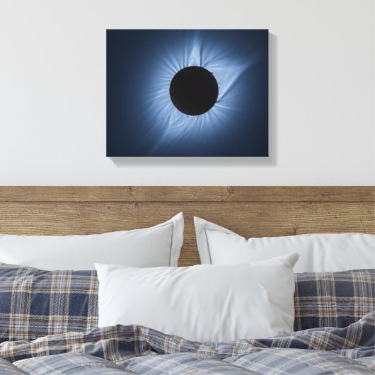 2017 Solar Eclipse - Zonnekroon Canvas Afdruk (Insitu (Slaapkamer))