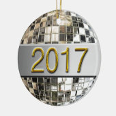 2017 Sparking Silver Disco Ball Ornament (Links)
