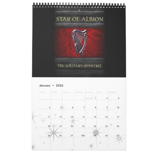 2017 Ster van het albion Book Hoesje Agenda Kalender (Jan 2026)