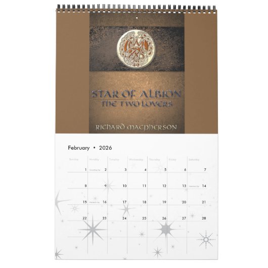 2017 Ster van het albion Book Hoesje Agenda Kalender (Feb 2026)