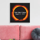 2017 Totaal zonnepanelen Canvas Afdruk (Insitu (Woonkamer))