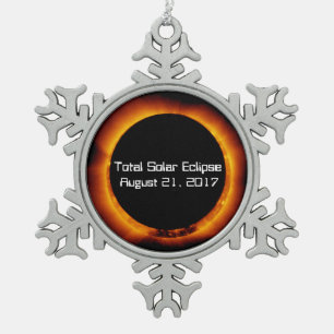 2017 Totaal zonnepanelen Tin Sneeuwvlok Ornament