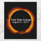 2017 Totaal zonnepanelen Wijn Etiket (Enkel label)