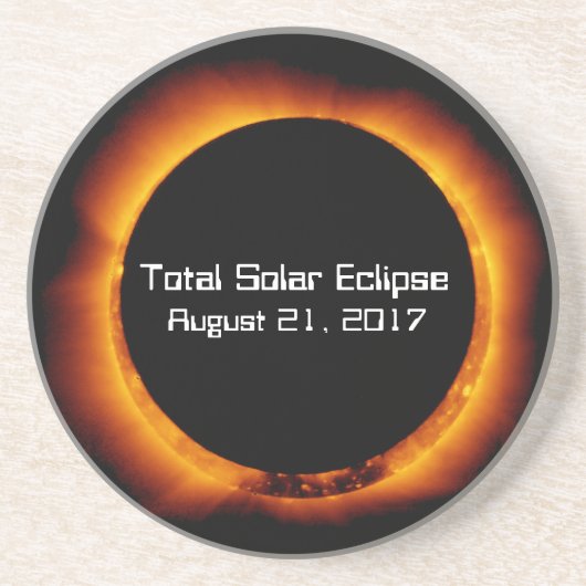 2017 Totaal zonnepanelen Zandsteen Onderzetter (Voorkant)