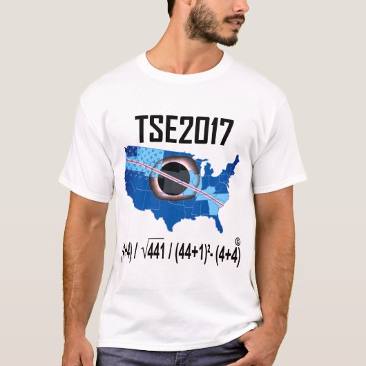 2017 Totale zonnecrisis-nieuwe manier om de datum T-shirt (Voorkant)