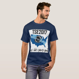 2017 Totale zonnecrisis-nieuwe manier om de datum  T-shirt