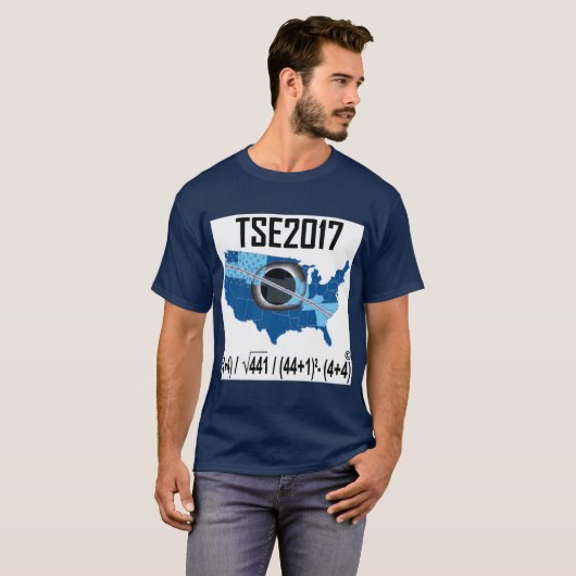 2017 Totale zonnecrisis-nieuwe manier om de datum T-shirt (Voorkant volledig)