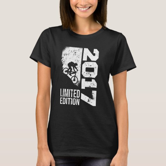  2017 Verjaardag fietsen MTB-Bicycles Mountai T-shirt (Voorkant)