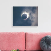 2017 Volledige Zonneverduistering Canvas Print (Insitu (Woonkamer))