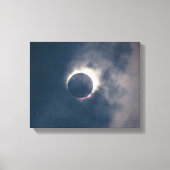 2017 Volledige Zonneverduistering Canvas Print (Voorkant)