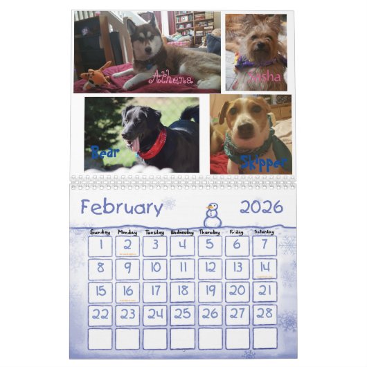 2017 Wags Wiggle & Wof Doggy-agenda Kalender (Feb 2026)