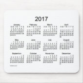 2017 White Calendar van Janz Muismat (Voorkant)
