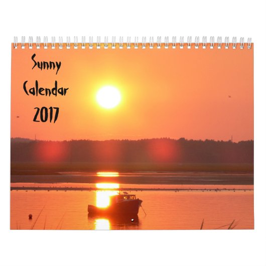 2017 Zonnige Kalender (Hoes)