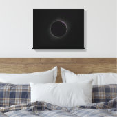 2017 Zonsverduistering - Chromosfeer Canvas Afdruk (Insitu (Slaapkamer))