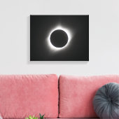 2017 Zonsverduistering - Corona Canvas Afdruk (Insitu (Woonkamer))