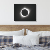 2017 Zonsverduistering - Corona Canvas Afdruk (Insitu (Slaapkamer))