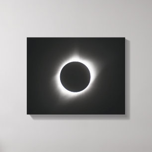 2017 Zonsverduistering - Corona Canvas Afdruk