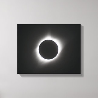 2017 Zonsverduistering - Corona Canvas Afdruk