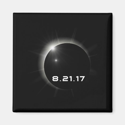 2017 Zonsverduistering  Magneet (Voorkant)