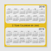 2018-2019 Gouden 2 Jaar Kalender van Janz (Voorkant)