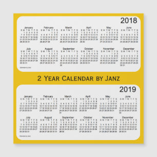 2018-2019 Gouden 2 Jaar Kalender van Janz