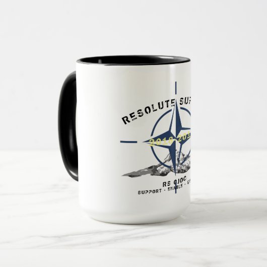 2018-2019 - Resolute Mok voor ondersteuning koffie (Voorkant links)