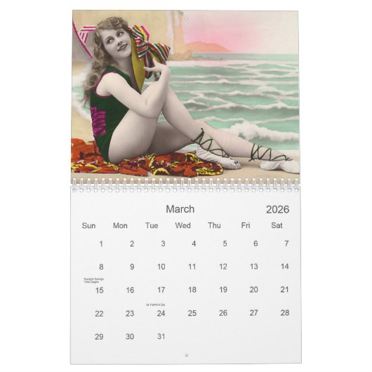 2018 - 2019 Schoonheid in het verleden Kalender (Mar 2026)