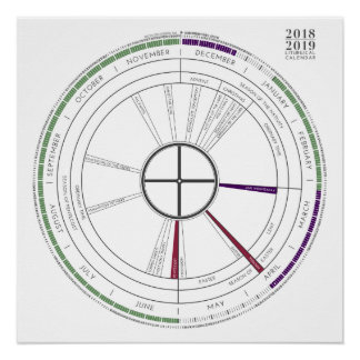 2018-2019 Square Liturgical Calendar NEW! Perfect Poster