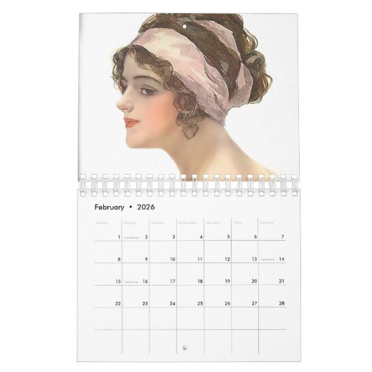 2018 - 2019 Vrouwen in een ander tijdperk Kalender (Feb 2026)
