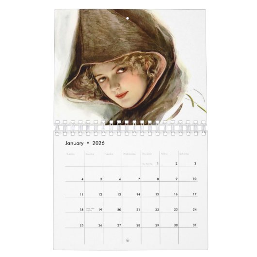 2018 - 2019 Vrouwen in een ander tijdperk Kalender (Jan 2026)