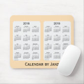 2018-2019 Wheat Calendar van Janz Mousepad Muismat (Met muis)