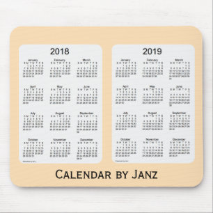 2018-2019 Wheat Calendar van Janz Mousepad Muismat