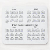 2018-2021 Agenda van Janz voor een rookvakantie Muismat (Voorkant)