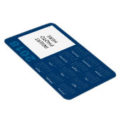 2018 Aangepaste fotokalender Magnet - Blauw Magneet (Rechterzijde)