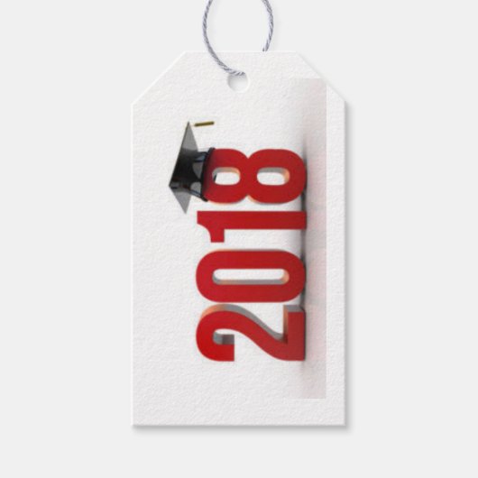2018 Afstuderen Cadeau Label Cadeaulabel (Voorkant)