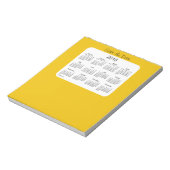 2018 Agenda Save the Date Gold Notitieblok (Linkerzijde)