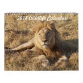 2018 Agenda voor foto's in het wild Kalender (Hoes)
