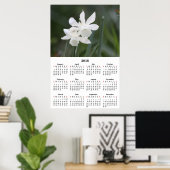 2018 Agenda White Daffodils Foto Poster (Thuiskantoor)