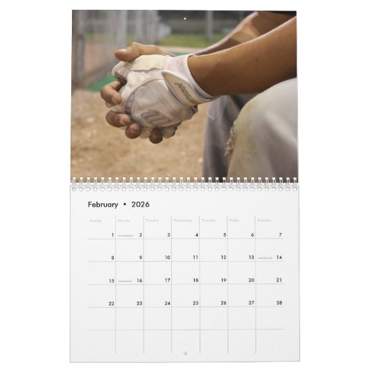 2018 Baseball Calendar-HAMbyWhiteGlove Kalender (Feb 2026)